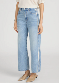 FRAME Crochet Bow Crop Jean