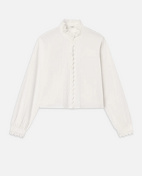 FRAME Keepsake Pintuck Blouse