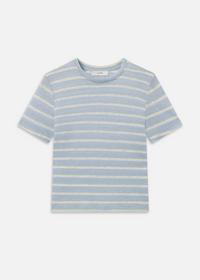 FRAME Linen Baby Tee Chambray