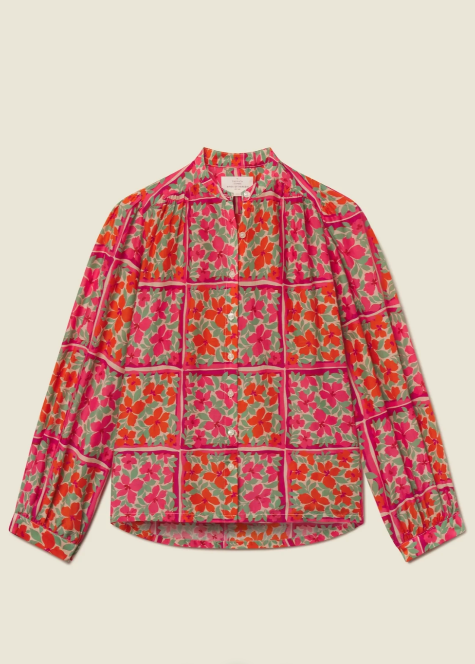 Trovata Clara Blouse Botanic Tile
