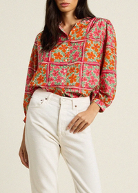 Trovata Clara Blouse Botanic Tile
