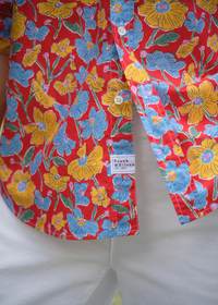 F&E Eileen Liberty Red Flowers Button-Up