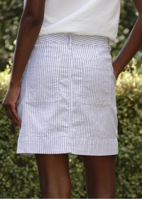 F&E Jameson Navy & White Stripe Skirt