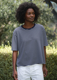 F&E Perry Crew Navy Yacht Stripe