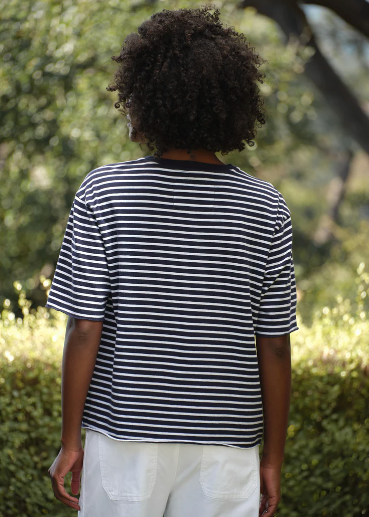 F&E Perry Crew Navy Yacht Stripe
