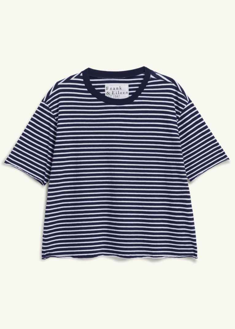 F&E Perry Crew Navy Yacht Stripe