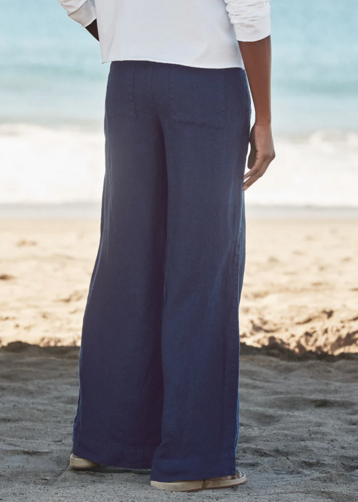F&E Madeline Navy Patch Pocket Pull-On Pant