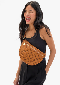 Clare V Grande Fanny Tan Rattan