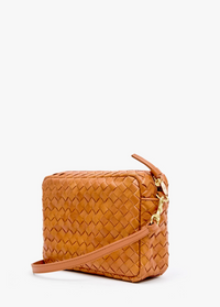 Clare V Midi Sac Woven Diagonal Natural
