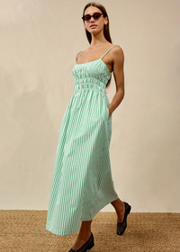 Rails Primrose Dress Emerald Stripe