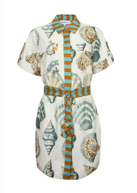 Hunter Bell Nicole Shell Print Mini Dress