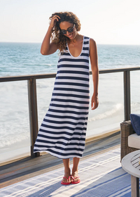 F&E Dylan Scoop Neck Maxi Dress