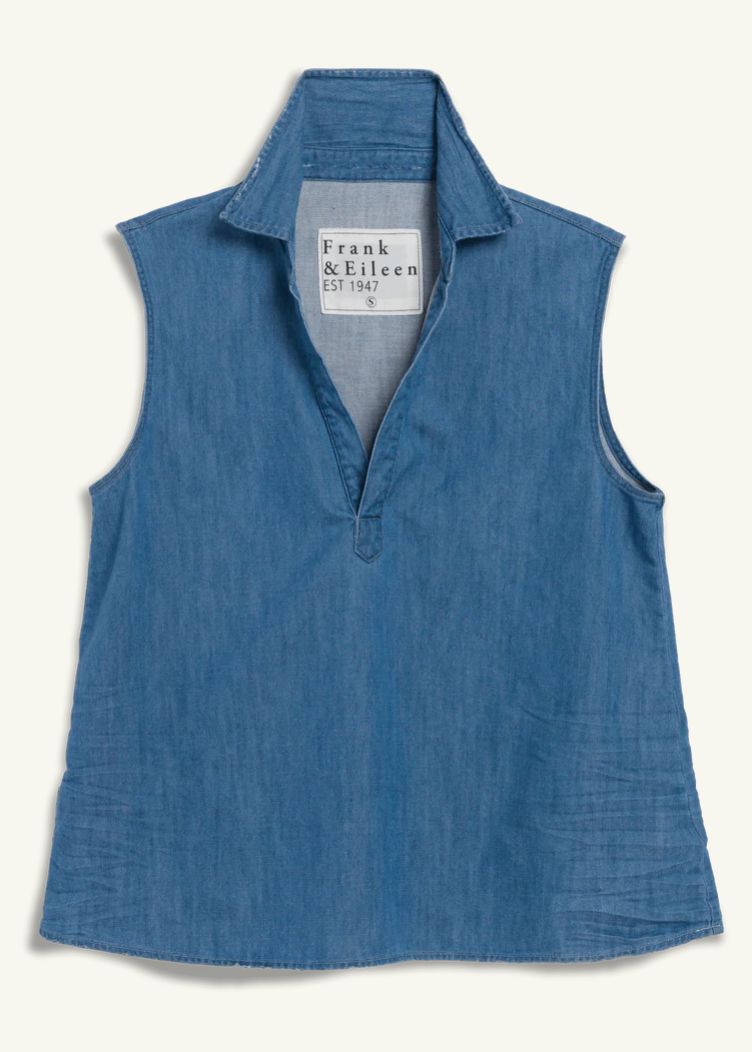 F&E Olivia Popover Denim Tank