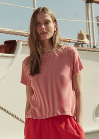 The Great Little Tee Pimento Stripe