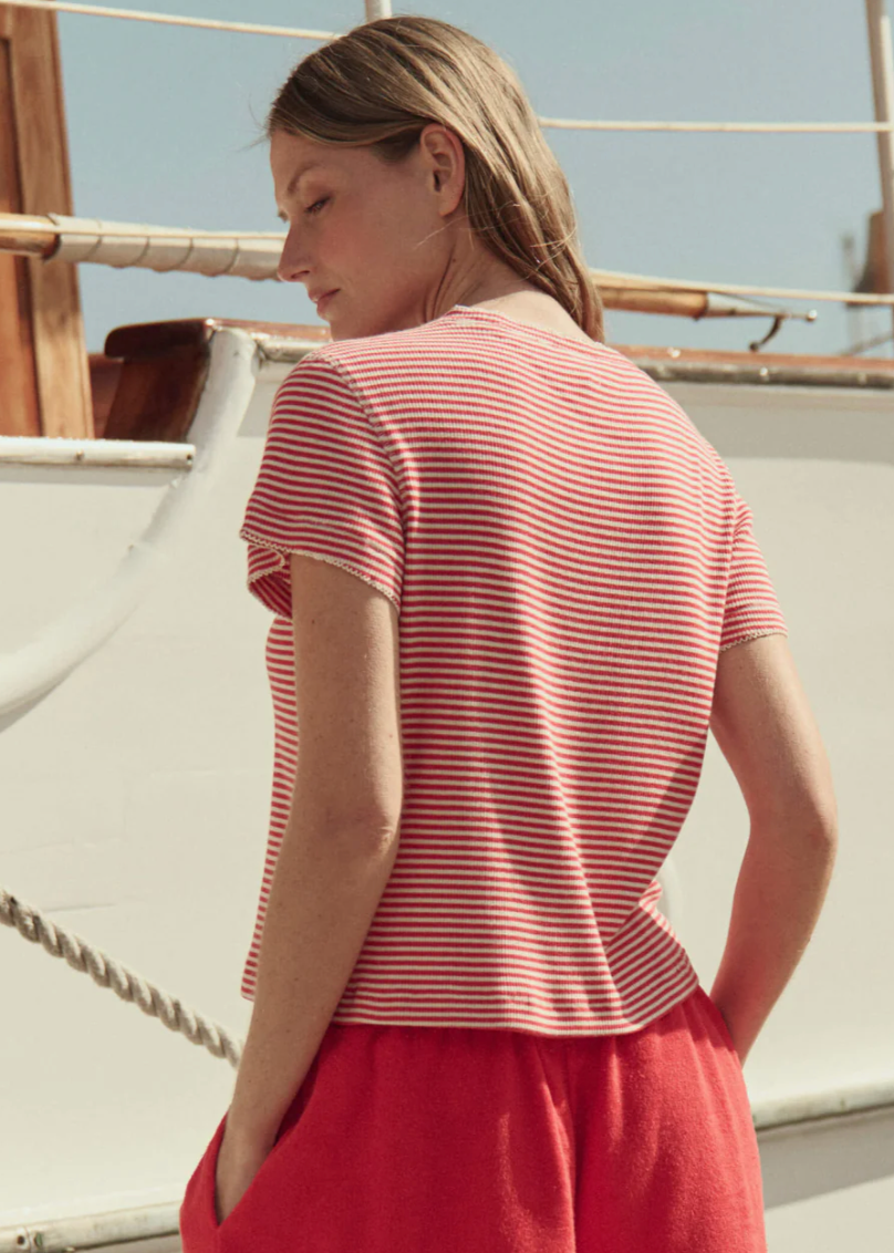 The Great Little Tee Pimento Stripe