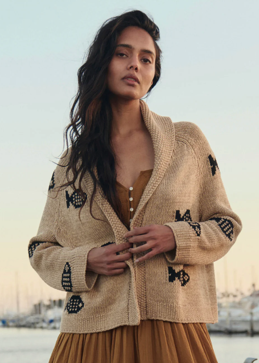 The Great Swimming Fish Lodge Cardigan