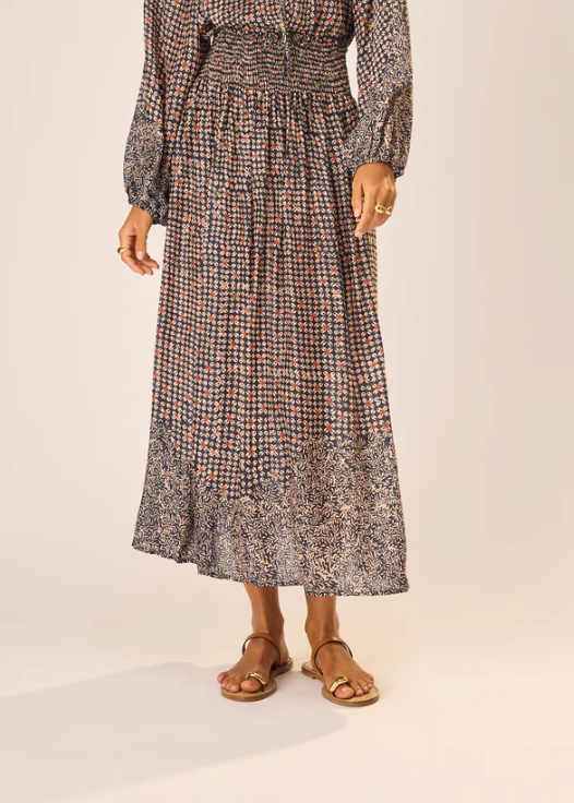 Natalie Martin Bella Skirt Delphi Ink