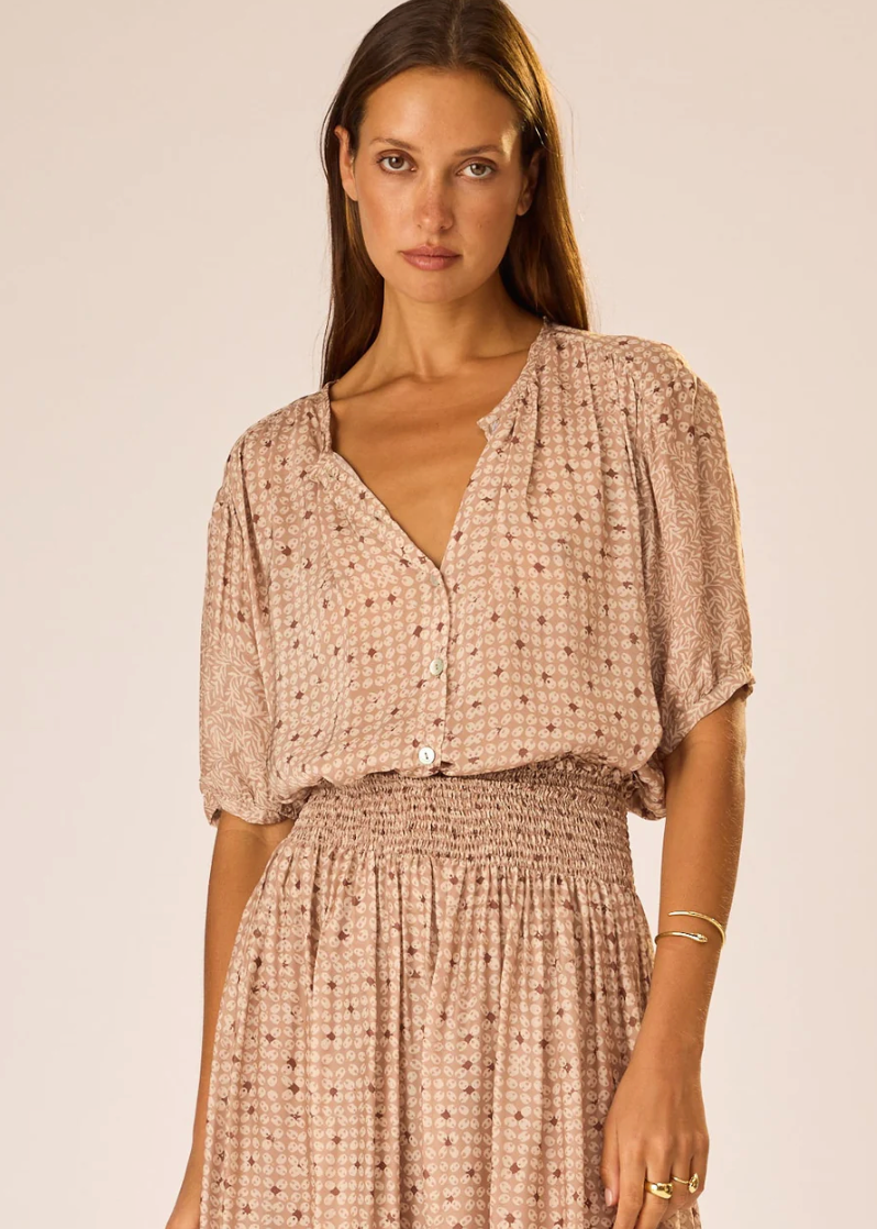 Natalie Martin Violet Top Delphi Sand