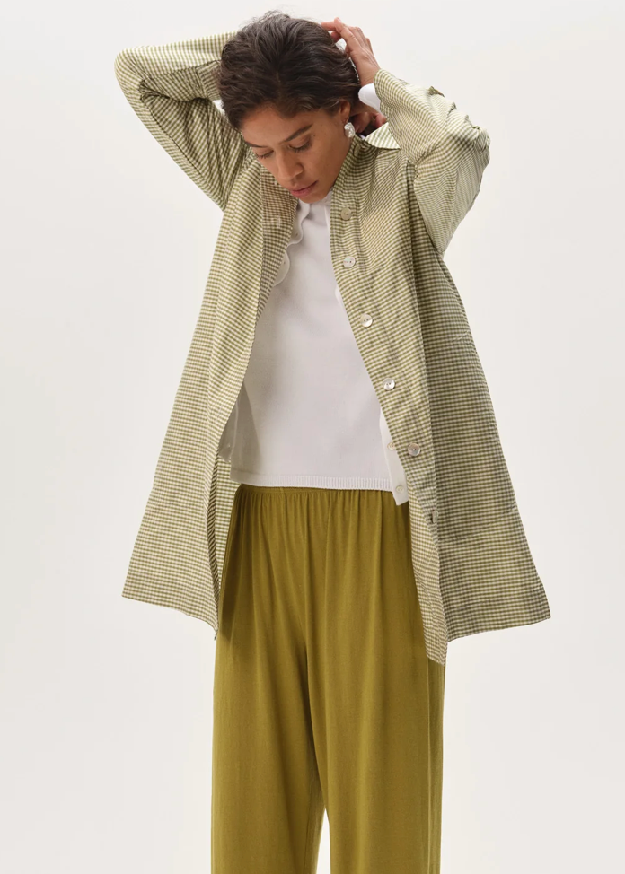 Donni Silk Taffeta Gingham Jacket