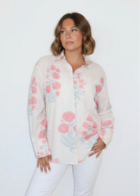 Mable Shirt Blush Bloom