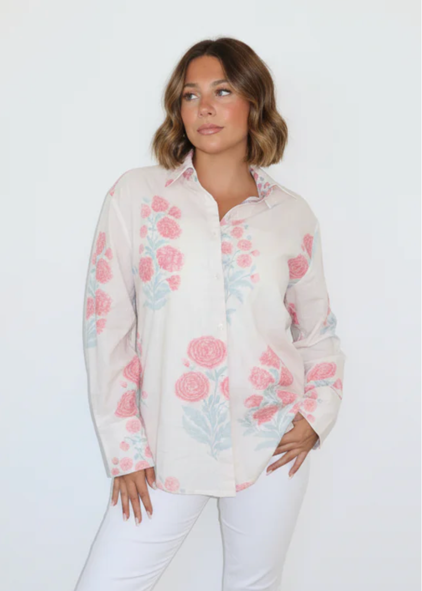 Mable Shirt Blush Bloom