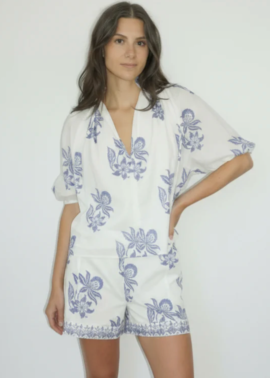 Charli Top Seaside Bloom