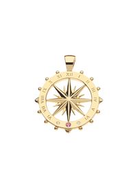 Jane Win FOREVER Sundial Cutout Coin Pendant