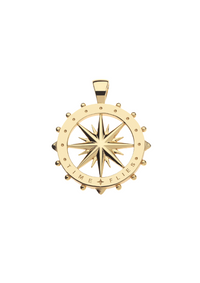 Jane Win FOREVER Sundial Cutout Coin Pendant