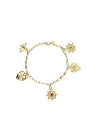 Jane Win PROTECT Evil Eye Charm Bracelet