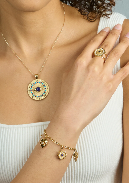 Jane Win PROTECT Evil Eye Charm Bracelet