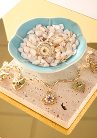 Jane Win PROTECT Evil Eye Charm Bracelet