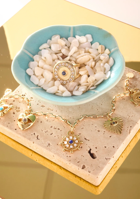 Jane Win PROTECT Evil Eye Charm Bracelet