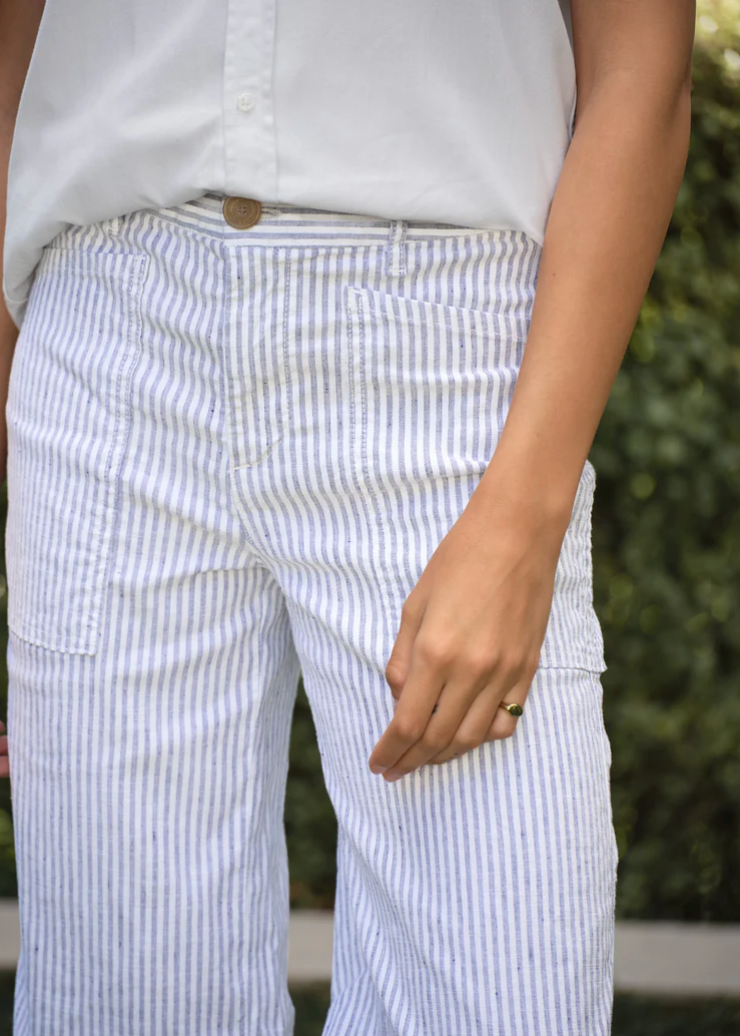 F&E Limerick Navy & White Stripe