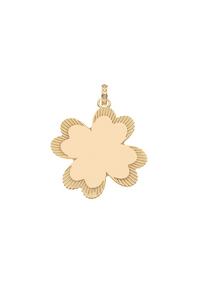 Jane Win LUCKY in Love Clover Pendant with Coral