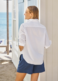 F&E Eileen Organic Voile White Shirt