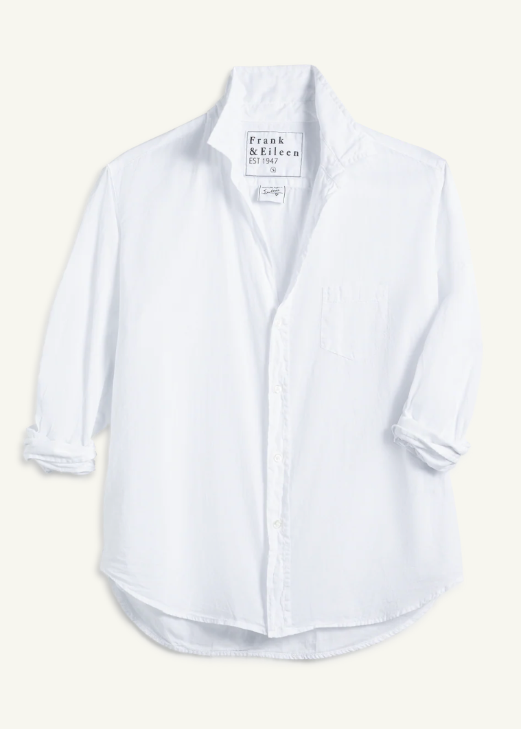 F&E Eileen Organic Voile White Shirt