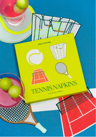Tennis Cocktail Napkins - Set of 4