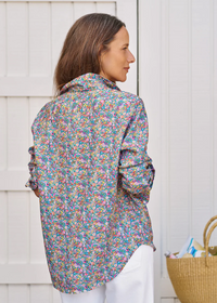 F&E Eileen Linen Multicolor Flowers