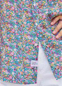 F&E Eileen Linen Multicolor Flowers
