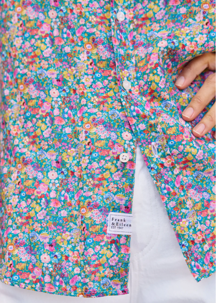 F&E Eileen Linen Multicolor Flowers