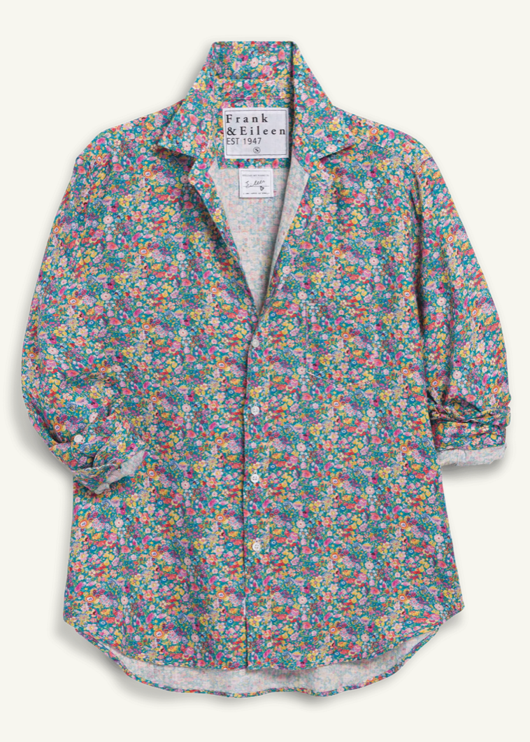 F&E Eileen Linen Multicolor Flowers