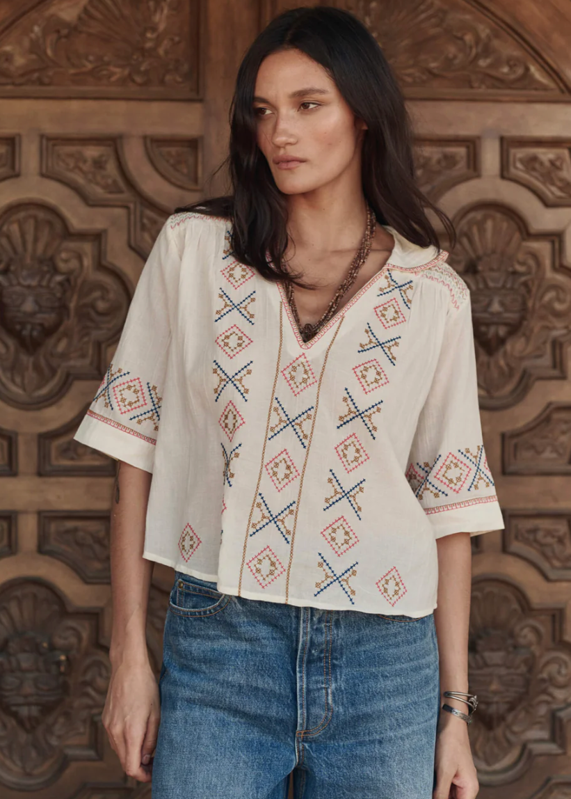 The Great Vintage Sailor Top Cream