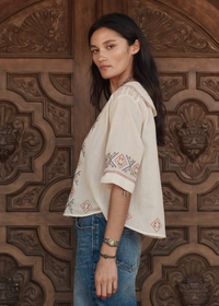 The Great Vintage Sailor Top Cream