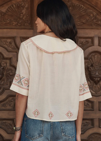 The Great Vintage Sailor Top Cream