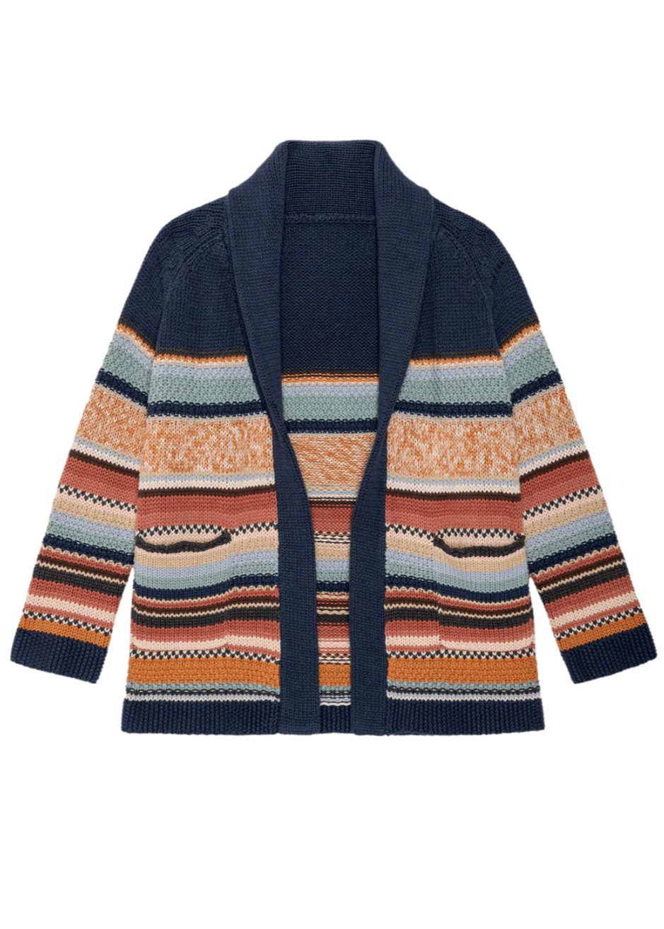 The Great Mountain Lodge Cardigan Taos Stripe