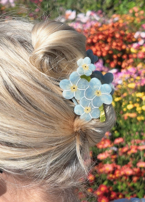 Forget-Me-Not Hair Clip