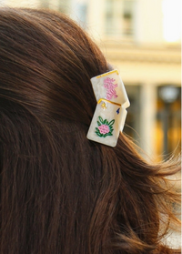 Mini Flower Mahjong Hair Clip