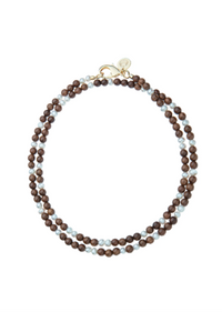 Jane Win Wood and Pearl Double Wrap