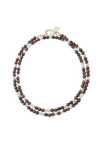 Jane Win Wood and Pearl Double Wrap