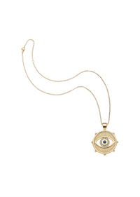Jane Win PROTECT With an Open Eye Coin Pendant